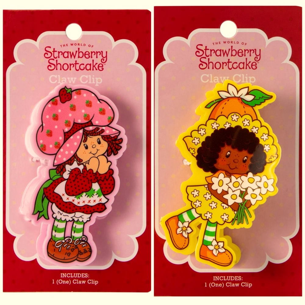 RARE•PRICE FIRM Strawberry Shortcake & Orange Blossom Hair Claw Clip Bundle